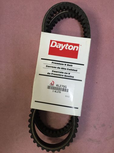 NEW: Dayton 6L270G V Belt 21/32&#034; x 55&#034; Premium V-Belt, BX52 Cogged