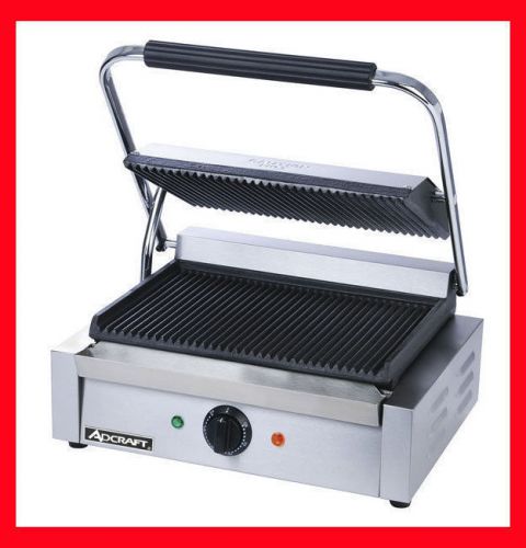 Commercial Panini Press Sandwich Grill NSF Approved Adcraft SG-811E New Warranty