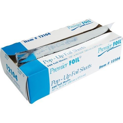 X2 Boxes pop up foil sheets  / Food Wrap 12&#034; x 10 3/4  500 X 2 = 1000