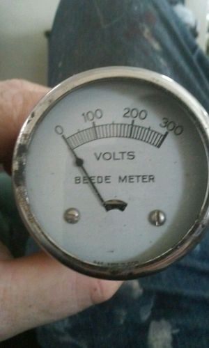 Rare radio tube socket tester 0-300 volt beede meter for type 80 socket rare for sale