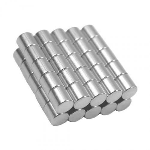 1/8 x 1/8 inch Neodymium Rare Earth Cylinder Magnets N48 (50 Pack)