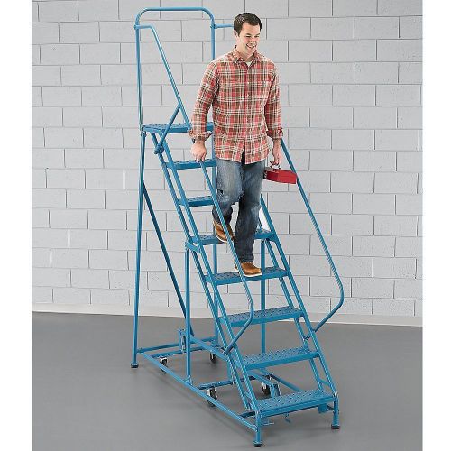 Ega industrial steel rolling ladder for sale