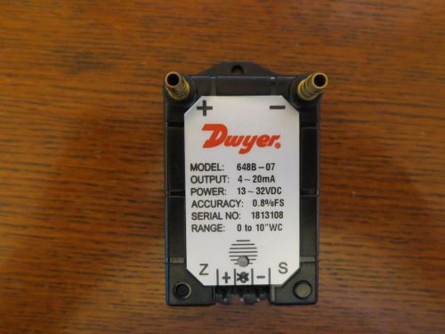 Dwyer 648B-07 4-20mA pressure sensor, 0-10inWG