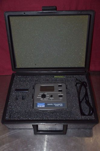 Fw bell model 5080 gauss/teslameter with zero gauss chamber &amp; case for sale