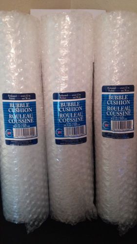 Bubble wrap 3/16 inch thick 3pk 6 ft by 12 in(18 ft total, perforated per 12 in) for sale