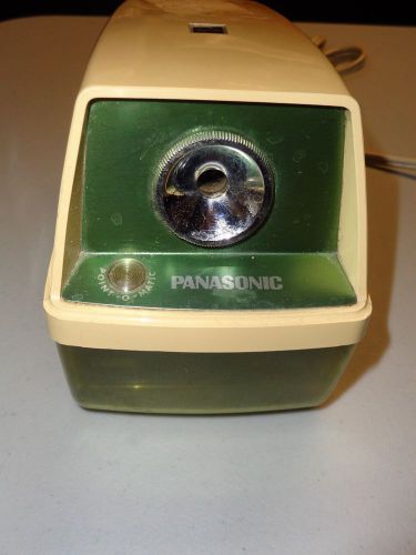 Vintage Green Panasonic Electric Pencil Sharpener Point-O-Matic - KP-8A - Works!