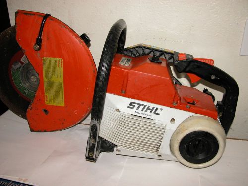AWESOME STIHL TS 460 CONCRETE CUT OFF SAW 14 IN BLADE GREAT STRONG RUNNER LOOK!!