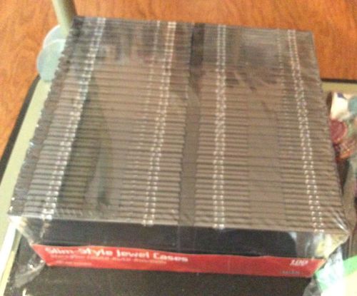 100 belkin clear thin empty dvd jewel cases - new for sale