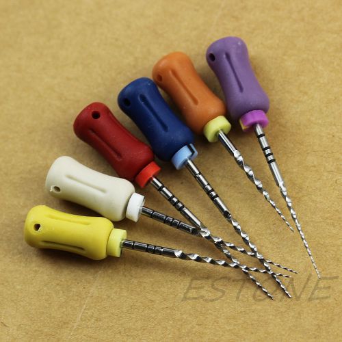 High Speed Hand Drill Large Taper Pin Pulpectomy Dental Burs Tungsten Steel 6pcs