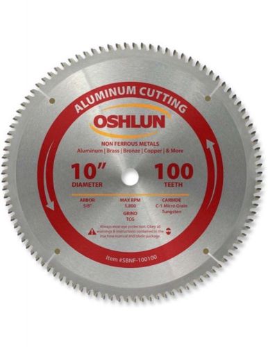 Oshlun sbnf-100100 10&#034; x 100t aluminum cutting saw blade for sale