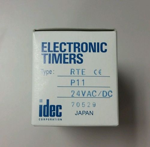 NEW idec Electronic Timer RTE-P11 NIB 24VAC/DC