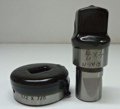 New Roper Whitney RW-N Punch Die Set 1/2 x 7/8 Metal Working