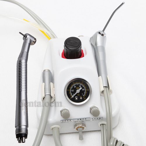 Dental portable turbine unit syringe fit compressor 4h+y-4 high speed handpiece for sale