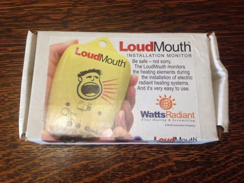 Loud mouth watts radiant 423250hw installation monitor, 9 volt for sale