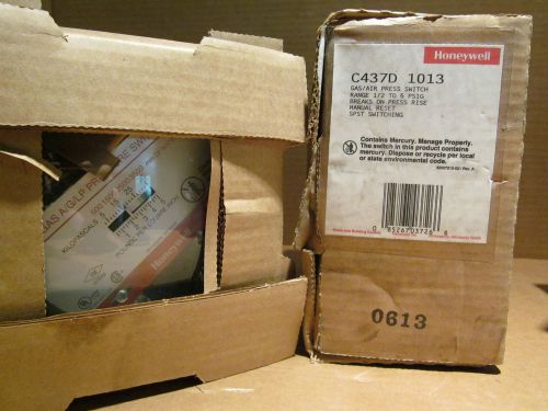 NEW HONEYWELL C437D 1013 BOILER CONTROLS GAS/AIR *NIB* FREE SHIPPING