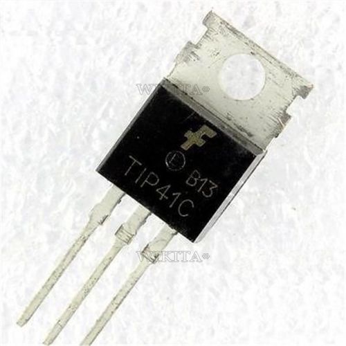 10 pcs tip41c tip41 npn transistor 100v 6a original fsc new #1853055