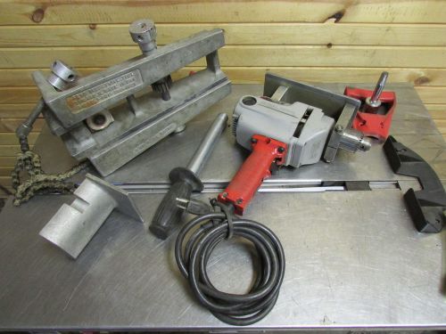 Milwaukee 1/2&#034; electric true t drill pipe hole cutter for sale