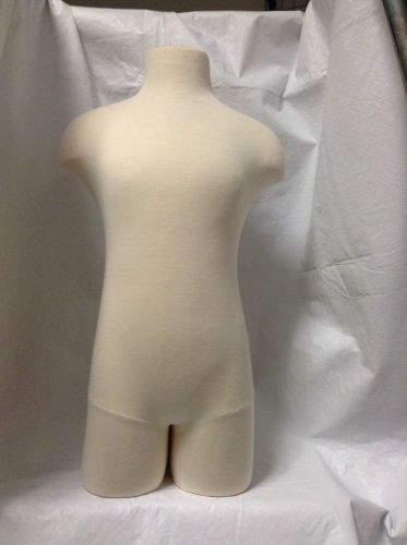 Child Cloth Covered Foam Mannequin Size 7 No Stand