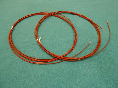 Lot of 2 - omega engineering thermocouple wire t-type 24awg 15ft lengths for sale