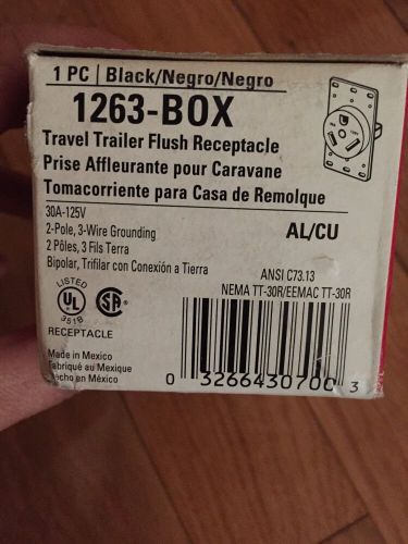 Cooper 1263-Box Travel Trailer Flush Receptacle 30a-125v