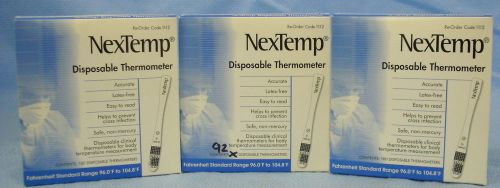 292 NexTemp Disposable Thermometers # 1112