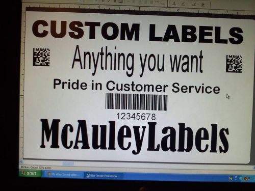 1000 2&#034; x 1&#034; Asset Tracking Labels &amp; Property ID on Premium White Polyester