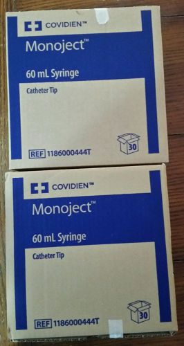 Box of 30 Monoject  Syringes 60cc 60mL Cath Tip No Needle