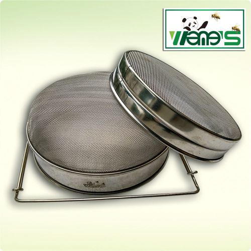 Doulbe layer mesh stainless steel honey strainer filter apiary equipment for sale