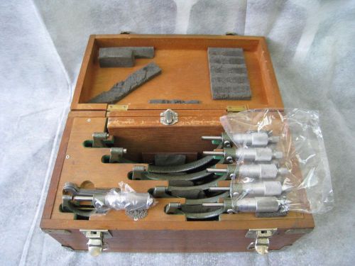 MITUTOYO NO. 103-907 MICROMETER SET .0001 CARBIDE 0-6&#034;