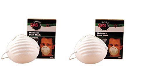 SAS Safety 2985 Non-Toxic Dust Mask Box of 50 (2-Pack)