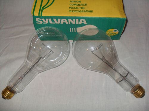 2 Sylvania 200 Watt Extended Service Bulbs 120-130 volts Incandescent