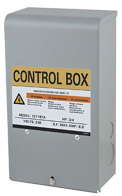 Flint Walling/Star 127189 Franklin Control Boxes-1/2HP 230V CONTROL BOX