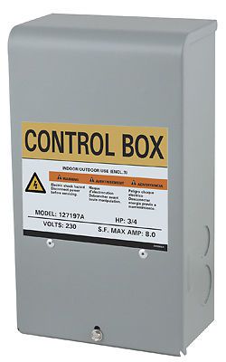 Flint Walling/Star 127189 Franklin Control Boxes-1/2HP 230V CONTROL BOX