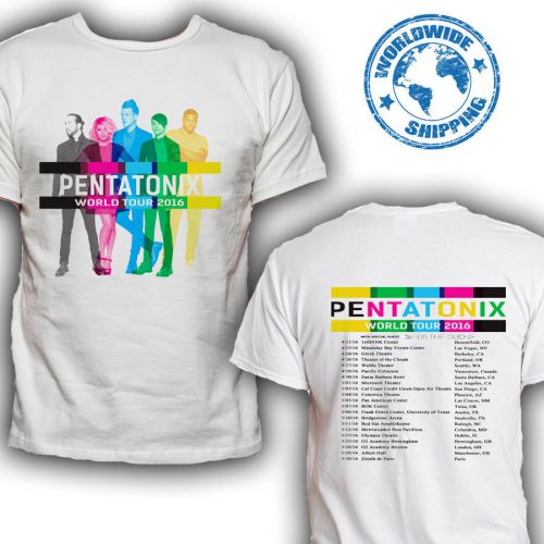 Pentatonix world tour 2016 music band t shirt tee size s m l xl 2xl 3xl 4xl 5xl for sale