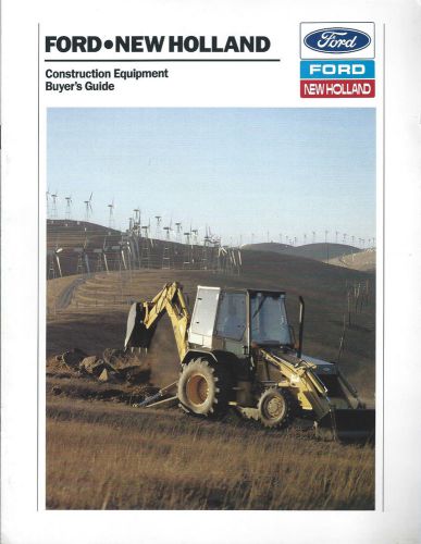 Equipment Brochure - Ford New Holland Tractor Loader Backhoe Skid-Steer (E2997)