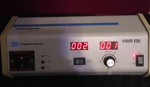 E-c apparatus vwr135 electrophoresis power supply 0~550 volt dc output read for sale