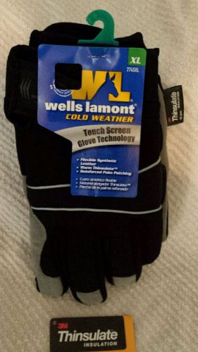 Wells lamont 7745xl 3m cold weather gloves, normally fit large size hands 1 pair for sale