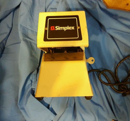 Simplex Time Recorder 1605-9001 with  Key *FREE SHIPPING*
