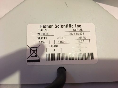 Fisher scientific mixer 260100F