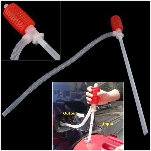 Portable manual car siphon hose oil gas water liquid transfer hand pump sucker for sale