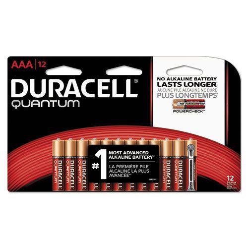 Quantum Alkaline Batteries with Duralock Power Preserve Technology, AAA, 12/Pk