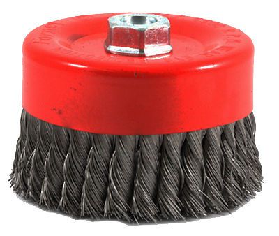 Forney industries 72756 cup angle grinder wire brush-6&#034; knotted cup brush for sale