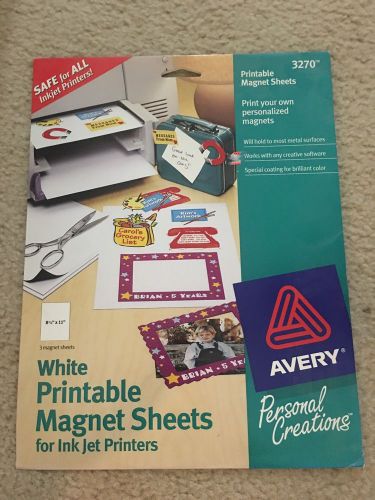 Avery 3270 White Printable Magnet Sheets (3)