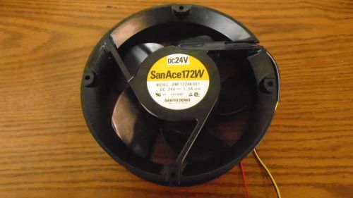 Sanyo Denki 9WE1724K501 DC Fans 172x51mm 24DC Round SplshPrf HiPerf Tach