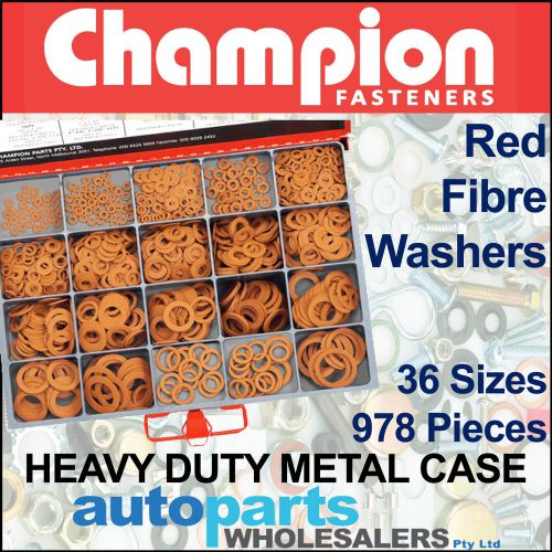 Champion master kit fibre washers assortment (978 pieces) for sale