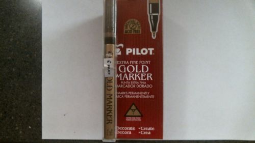 Pilot SC-G-EF Metallic Marker, Extra Fine, Gold (PIL 41701) - 6 markers total