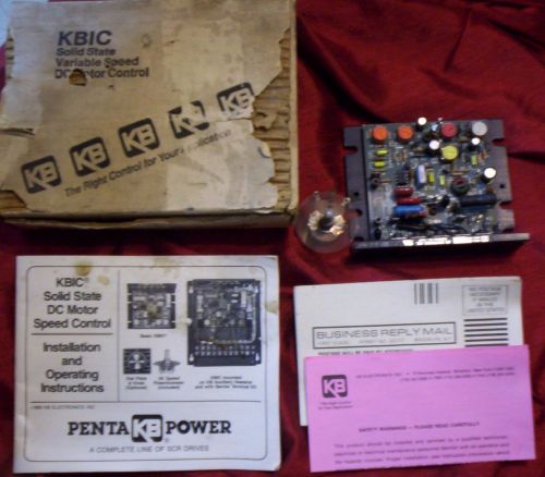 KBIC-240 SOLID STATE VARIABLE SPEED DC MOTOR CONTROL  With Box And Instructions