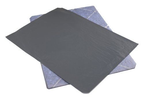 Porelon Black Carbon Paper, 8.5 x 11 Inches, 25 Sheets (11407)
