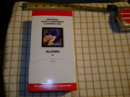Allegro 1001 accessories respirator cleaning pads 100/box .45% alcohol - new box for sale