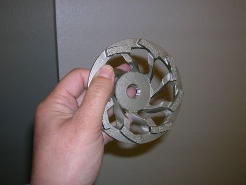 4&#034; X 5/8&#034; - 11 Fan Swirl Diamond Vantage Cup Wheel Grinder Concrete Masonry